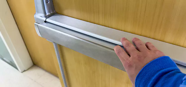Installing a Push Bar on a Door Royal Oak